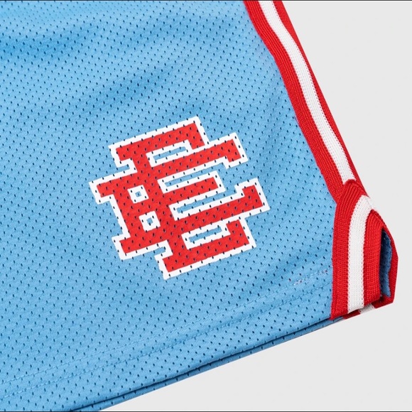 Eric Emanuel Basic Short - Carolina Blue and Red - Picture 2 of 4